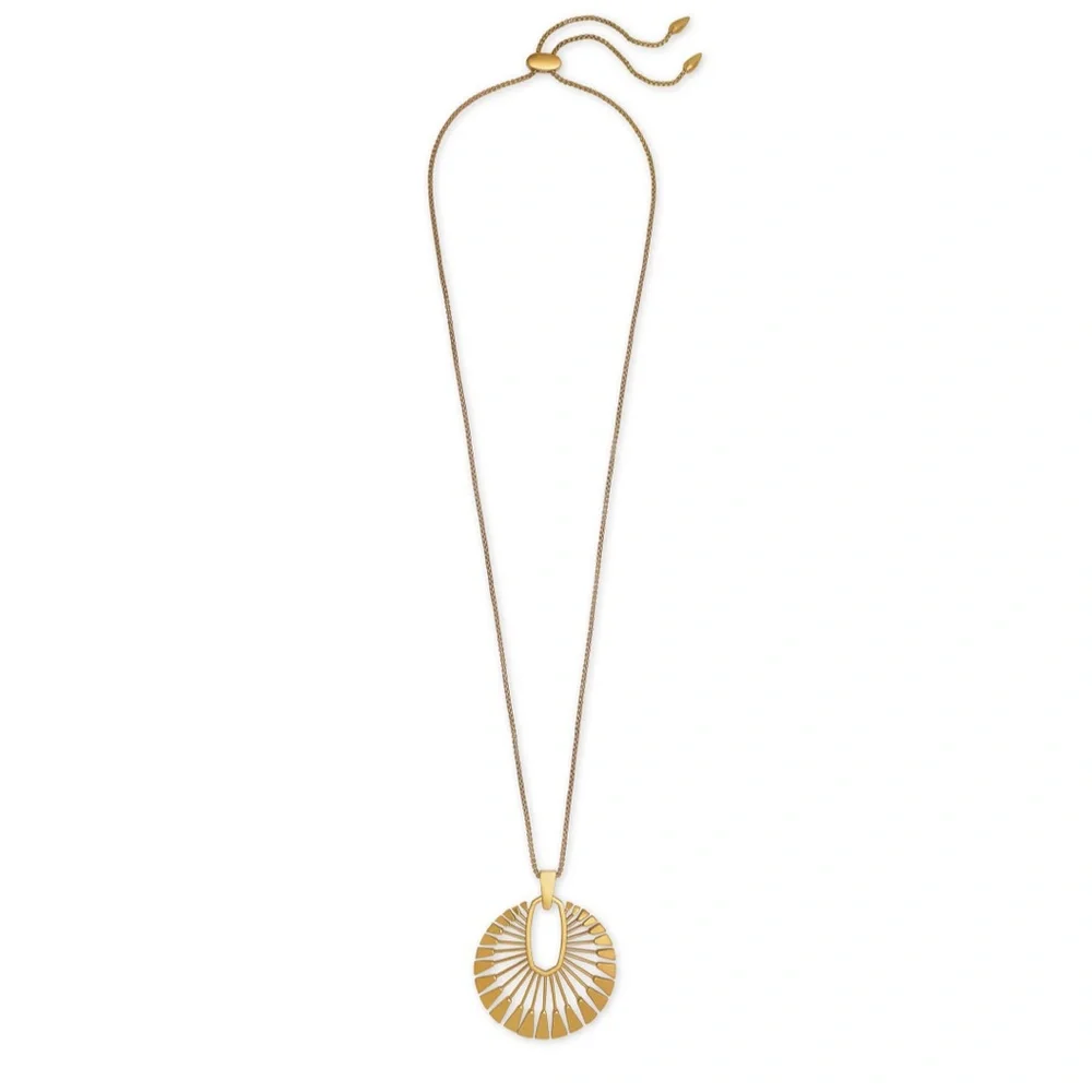 KENDRA SCOTT Deanne Gold Sunburst Necklace - Picture 2 of 12